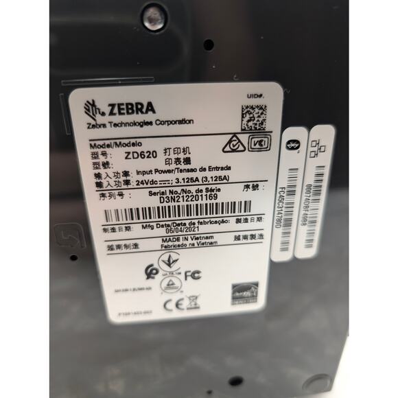 Zebra ZD620 Label Printer ZD62042-D21F00EZ Direct Thermal USB Ethernet Serial - Picture 6 of 12